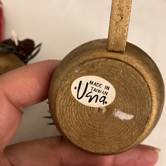 Vera wooden Christmas napkin holders napkin rings vintage. Set of three. - Picture 6 of 6